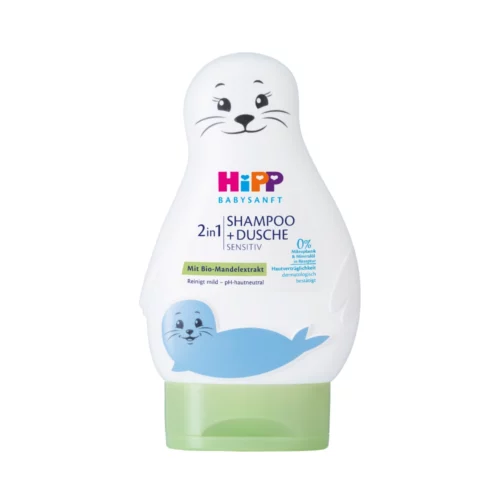 HiPP Babysanft Sensitive Foczka Żel do mycia ciała i włosów 200 ml