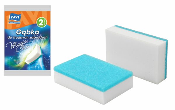 Gąbka do trudnych zabrudzeń Magic Clean Ravi