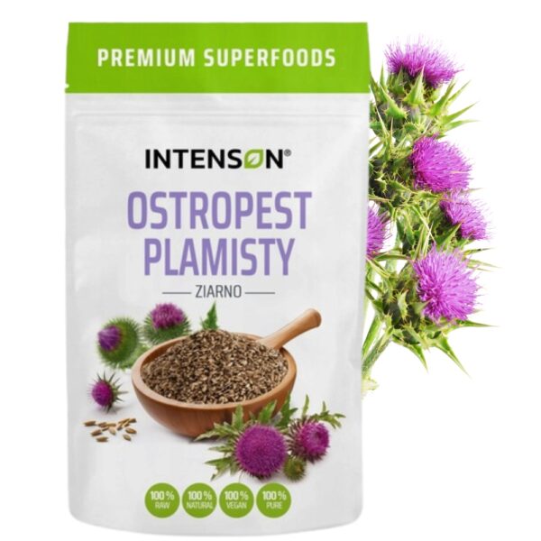 Ostropest Plamisty ziarno 200g Intenson