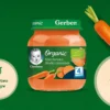 Gerber Organic Marchewka słodki ziemniak dla niemowląt po 4. miesiącu 125g