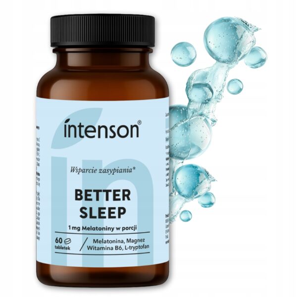 Better Sleep Melatonina 1mg 60 tabletek Intenson