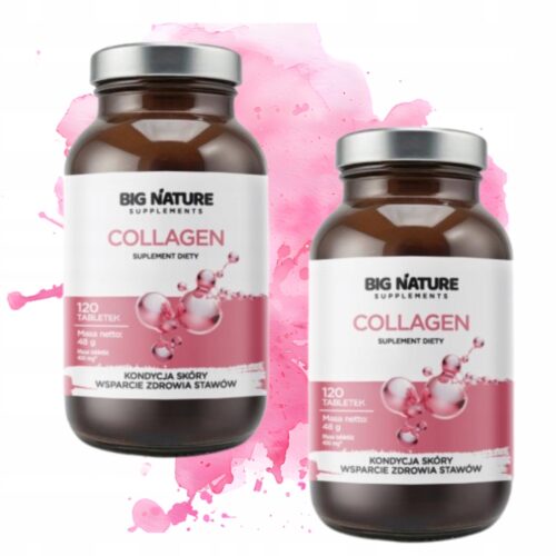 Collagen 48g Big Nature Tabletki 120 szt. x 2