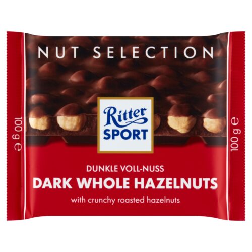 Ritter Sport Czekolada deserowa z całymi prażonymi orzechami laskowymi 100g