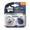 Tommee Tippee Smoczek uspokajający Night time 6-18m 2szt RÓŻNE WZORY