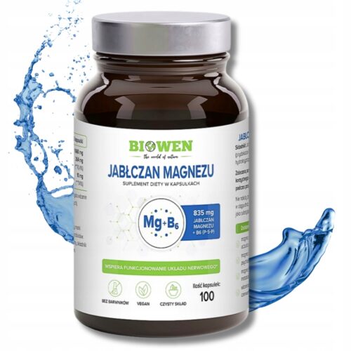 Jabłczan Magnezu z B6 Biowen  100 kapsułek