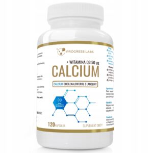 Suplement diety Progress Labs Calcium + Witamina D3 kapsułki 120 szt.