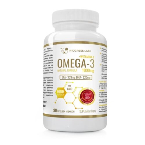 Progress Labs kwasy omega-3 kapsułki 90 szt. Suplement diety