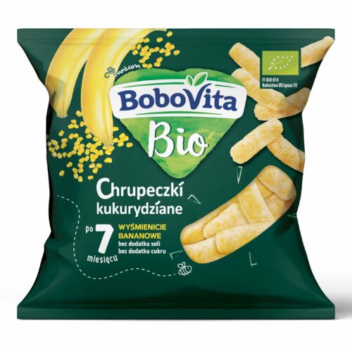 BoboVita Bio Chrupeczki kukurydziane wyśmienicie bananowe po 7 miesiącu, 20 g