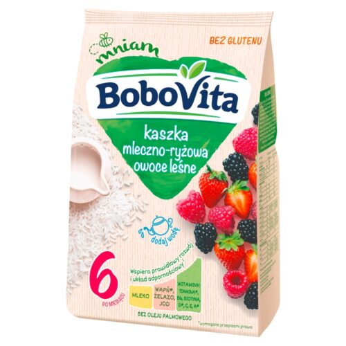 BoboVita Kaszka mleczno-ryżowa owoce leśne po 6 miesiącu 230 g