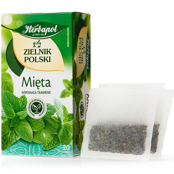 Herbapol Zielnik Polski Herbatka ziołowa mięta 40 g (20 x 2 g)