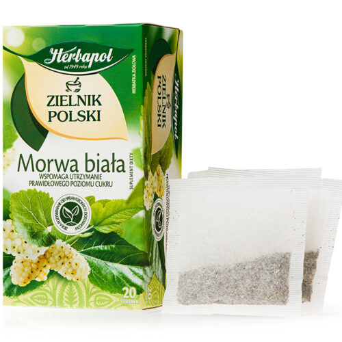 Herbapol Zielnik Polski Suplement diety herbatka ziołowa morwa biała 40 g (20 x 2 g)