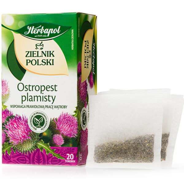 Herbapol Zielnik Polski Ostropest plamisty Herbatka ziołowa 40 g (20 x 2 g)