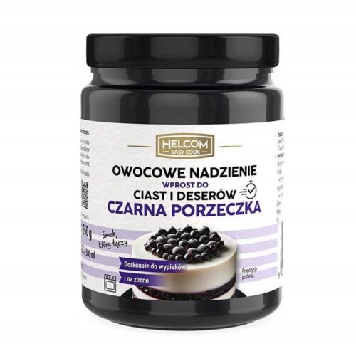 Owocowe nadzienie do ciast i deserów czarna porzeczka 550g Helcom