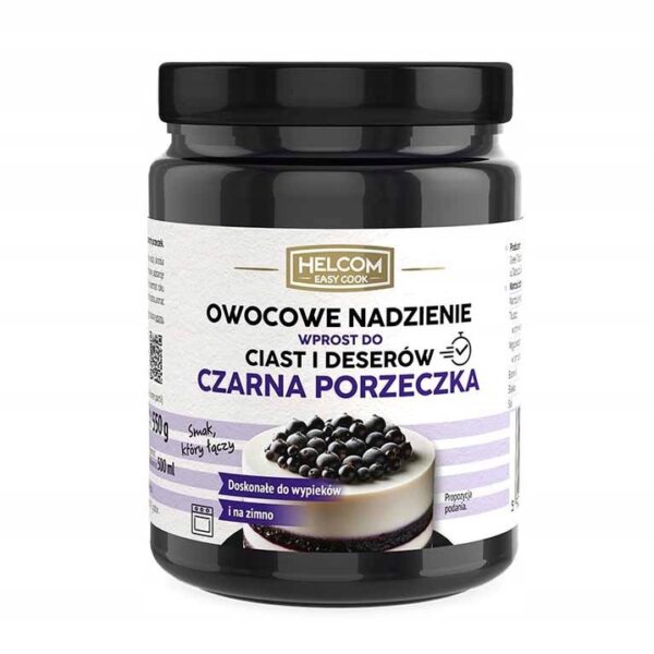 Owocowe nadzienie do ciast i deserów czarna porzeczka 550g Helcom