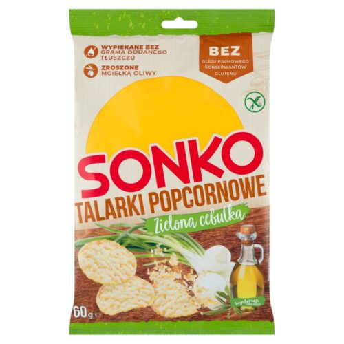 Sonko, Talarki popcornowe zielona cebulka 60g