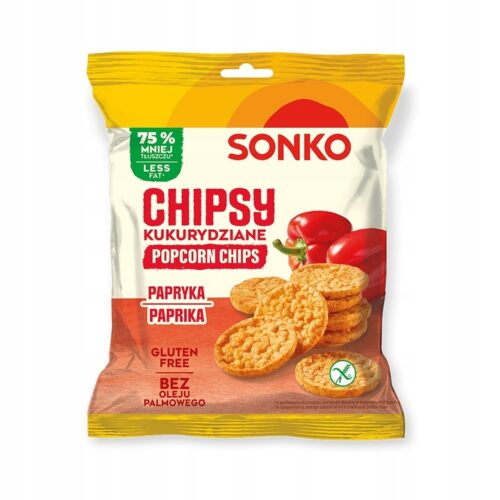 Sonko Chipsy kukurydziane o smaku papryki 20g