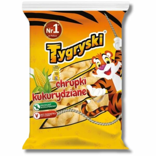 Tygryski Chrupki Kukurydziane Naturalne Bezglutenowe 90 g