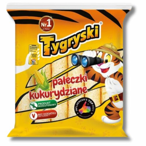 Tygryski Pałeczki Kukurydziane Bezglutenowe 50 g