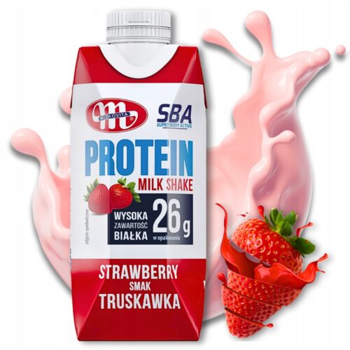 SBA Protein Milk Shake 350g Mlekovita Truskawkowy