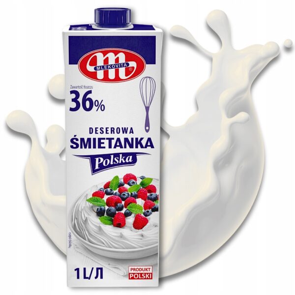 Śmietanka Polska UHT 36% 1 litr Mlekovita
