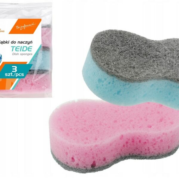 zmywak kuchenny ostry profilowany Ravi, zmywak kuchenny, gąbka kuchenna