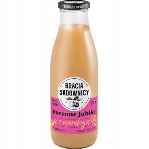 Bracia Sadownicy Sok Tłoczone jabłko marakuja 750 ml