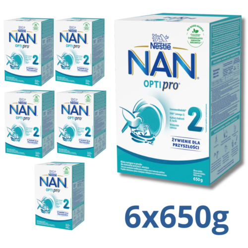 NESTLE NAN OPTIPRO 2 Mleko następne po 6 miesiącu 6x650g