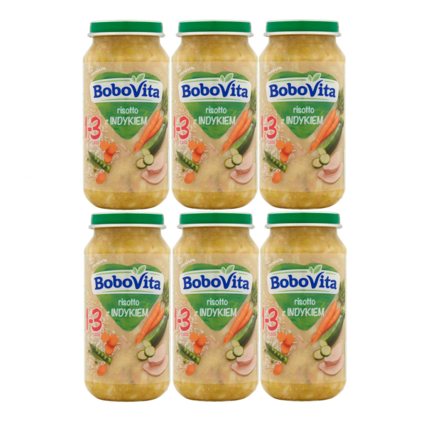 BoboVita Risotto z indykiem 1-3 lata 6x250 g