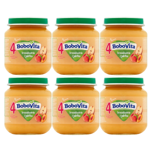 BoboVita Brzoskwinie i jabłka po 4 miesiącu 125 g