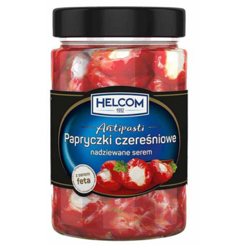 Antipasti - papryczki czereśniowe nadziewane serem Helcom 327ml