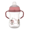 Canpol babies Kubek niekapek z silikonowym ustnikiem Bonjour Paris 250ml Pink