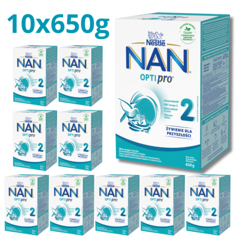 NESTLE NAN OPTIPRO 2 Mleko następne po 6 miesiącu 10x650g