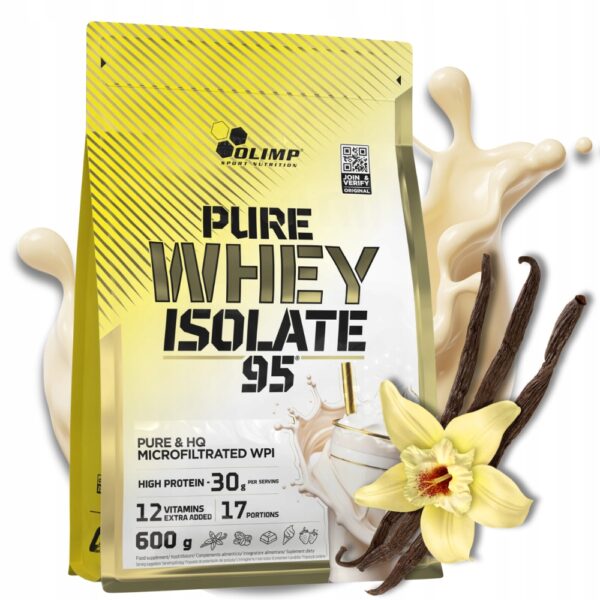 Pure Whey Isolate 95 WPI Olimp 600g Waniliowy