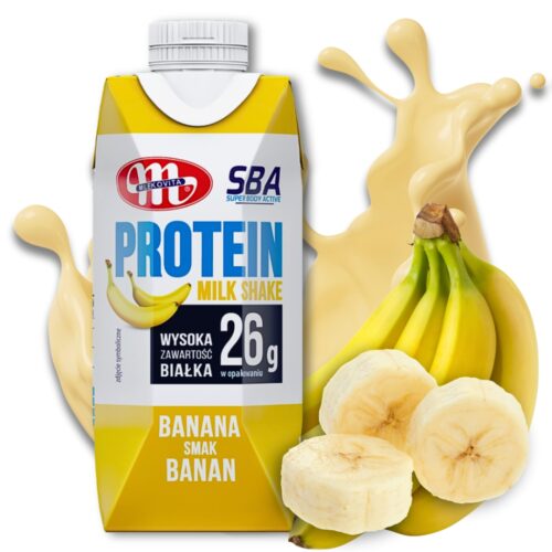 SBA Protein Milk Shake 350g Mlekovita Bananowy