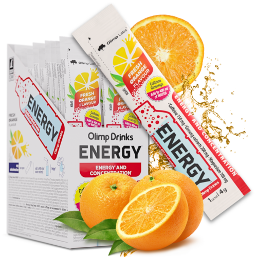20x Drinks for life Energy 4g Olimp Pomarańczowy