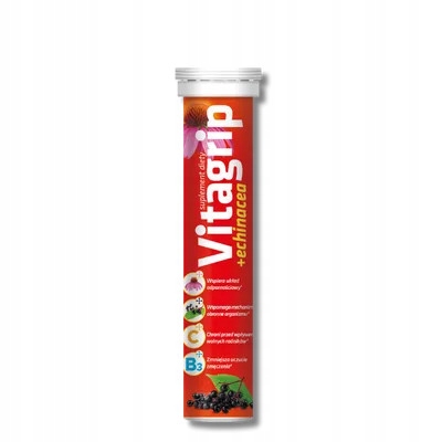 Dr Vita Suplement diety Vitagrip + Echinacea 20 tabletek musujących
