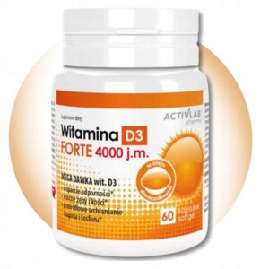 WITAMINA D3 FORTE 4000 IU 60 tabletek ActivLab Pharma