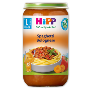 HiPP BIO Junior Spaghetti Bolognese po 12. miesiącu 250 g