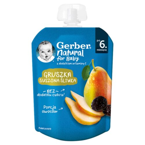 Gerber Gruszka suszona śliwka po 6. miesiącu 80 g