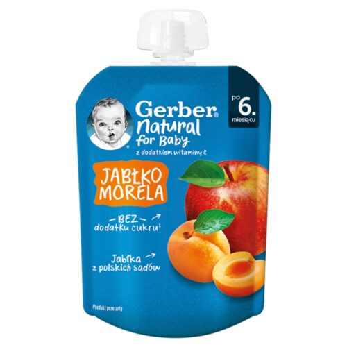 Gerber Deserek dla dzieci po 6. miesiącu jabłko morela 80 g