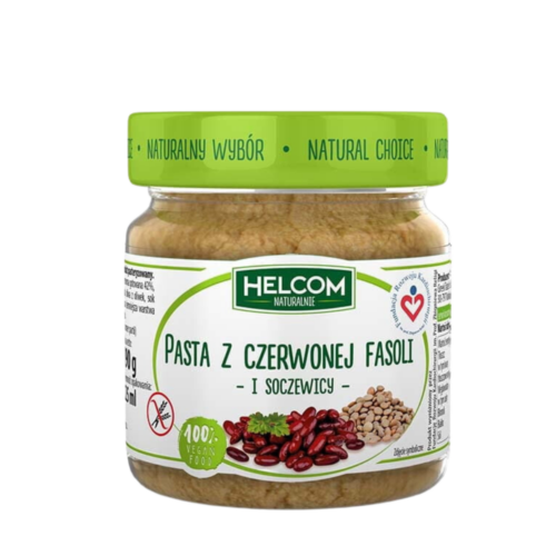 Pasta z czerwonej fasoli i soczewicy Helcom Naturalnie 225ml