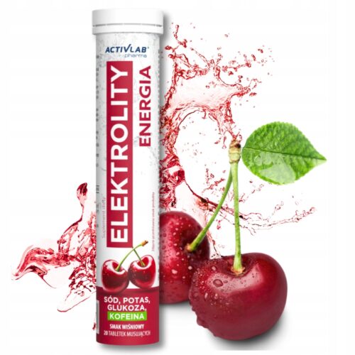 Elektrolity Energia ActivLab 20 tabletek Wiśniowy