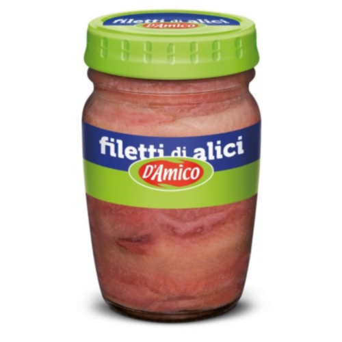 Filety z anchois w oleju słonecznikowym 80g D'Amico