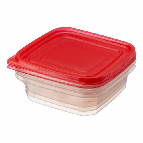 Galicja Zestaw Pojemników kwadratowych Pacco 0,66 l 3 sztuki