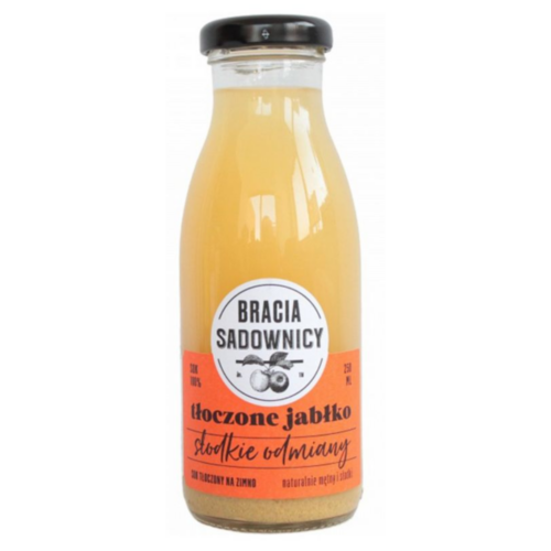 Sok Tłoczone jabłka słodkie odmiany  Bracia Sadownicy 250ml