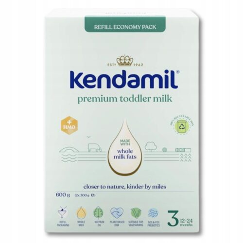 KENDAMIL PREMIUM 3 HMO+ 600g Mleko dla małych dzieci od 12. do 24. miesiąca życia