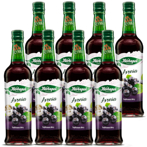 Herbapol Syrop o smaku aroniowym 8x420 ml
