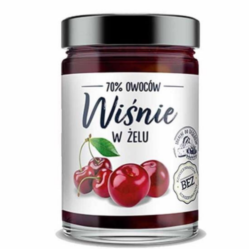 Wiśnie w żelu Helcom 320g