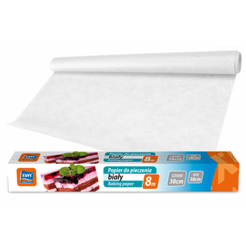 Ravi Papier do pieczenia biały 8mx38cm