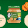 Gerber Organic Dynia słodki ziemniak dla niemowląt po 4. miesiącu 125 g